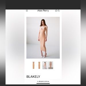 Alex Perry STRETCH CREPE CURVED BIKINI Dress